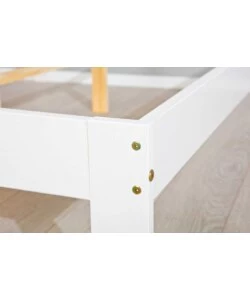 LETTO MATRIMONIALE IN PINO BIANCO 140X200 CM